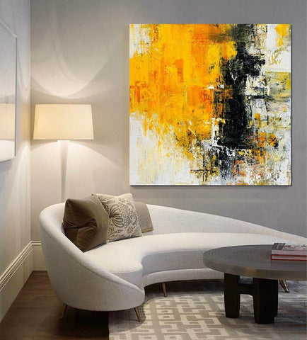 Contemporary Modern Art Paintings, Simple Abstract Painting for Living Room, Hand Painted Art, Bedroom Wall Art Ideas, Modern Paintings for Dining Room-artworkcanvas