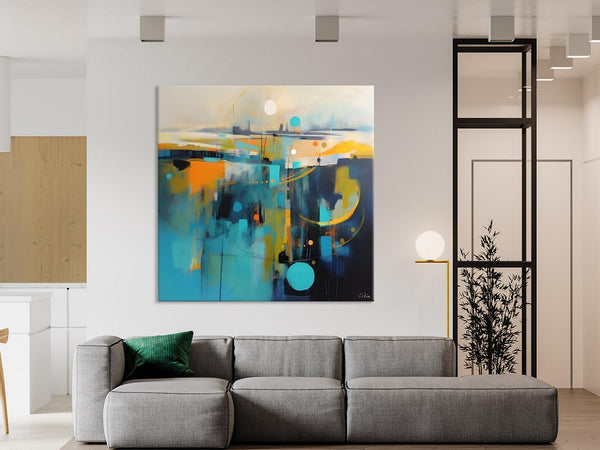 Extra Large Abstract Painting for Living Room, Acrylic Canvas Paintings, Original Modern Wall Art, Oversized Contemporary Acrylic Paintings-artworkcanvas