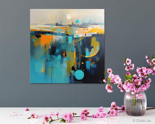 Extra Large Abstract Painting for Living Room, Acrylic Canvas Paintings, Original Modern Wall Art, Oversized Contemporary Acrylic Paintings-artworkcanvas