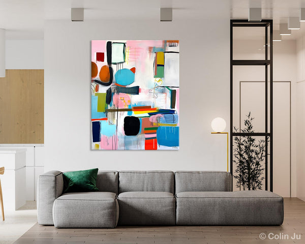 Original Acrylic Wall Art, Oversized Contemporary Acrylic Paintings, Abstract Canvas Paintings, Extra Large Canvas Painting for Living Room-artworkcanvas