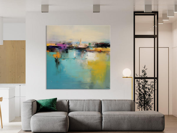 Large Abstract Painting for Bedroom, Modern Acrylic Paintings, Original Modern Wall Art Paintings, Oversized Contemporary Canvas Paintings-artworkcanvas