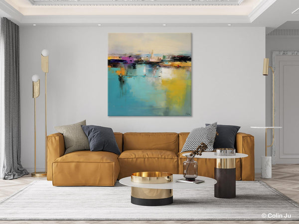 Large Abstract Painting for Bedroom, Modern Acrylic Paintings, Original Modern Wall Art Paintings, Oversized Contemporary Canvas Paintings-artworkcanvas