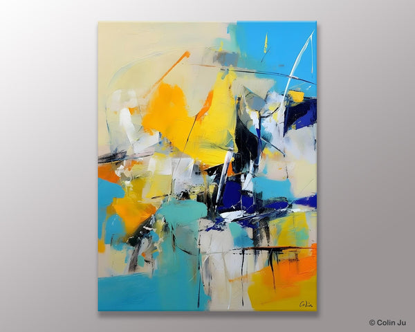 Original Canvas Wall Art, Oversized Contemporary Acrylic Paintings, Modern Abstract Paintings, Extra Large Canvas Painting for Living Room-artworkcanvas