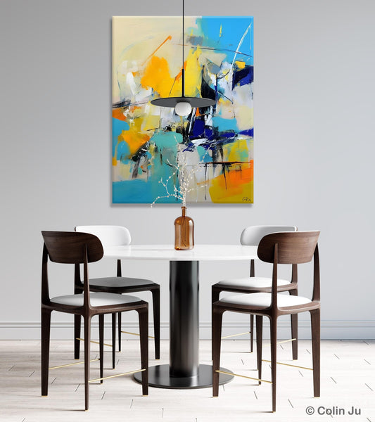 Original Canvas Wall Art, Oversized Contemporary Acrylic Paintings, Modern Abstract Paintings, Extra Large Canvas Painting for Living Room-artworkcanvas
