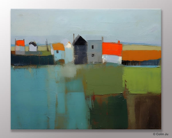 Abstract Landscape Paintings, Extra Large Canvas Painting for Living Room, Large Original Abstract Wall Art, Contemporary Acrylic Paintings-artworkcanvas