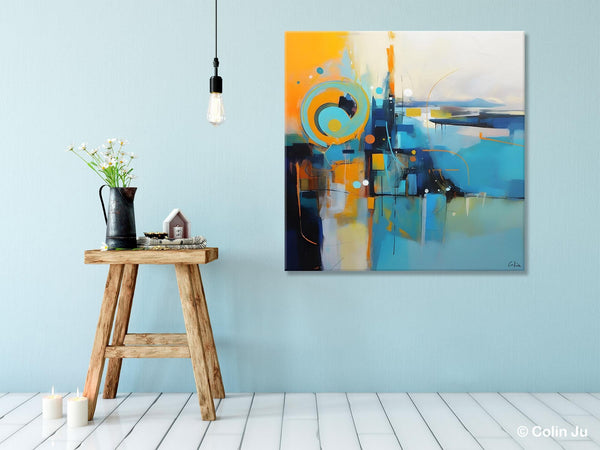 Modern Acrylic Paintings, Large Abstract Painting for Bedroom, Original Modern Wall Art Paintings, Oversized Contemporary Canvas Paintings-artworkcanvas