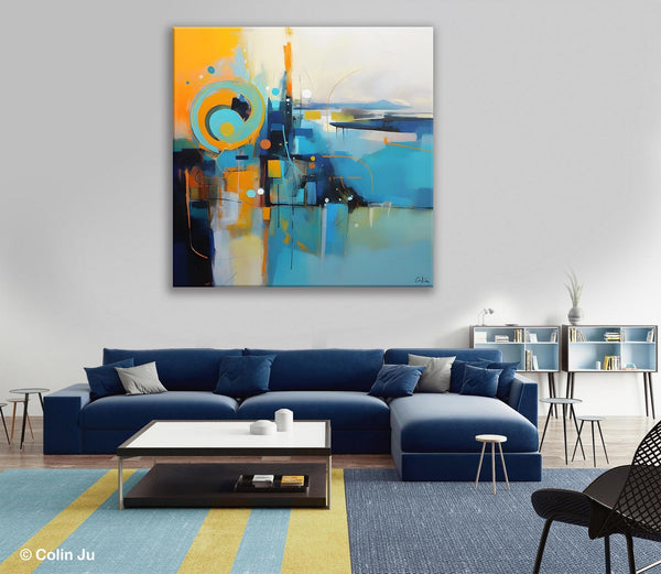 Modern Acrylic Paintings, Large Abstract Painting for Bedroom, Original Modern Wall Art Paintings, Oversized Contemporary Canvas Paintings-artworkcanvas