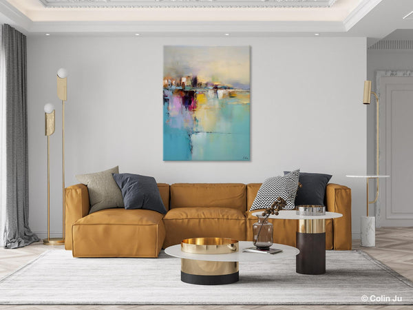 Oversized Contemporary Acrylic Paintings, Modern Abstract Paintings, Extra Large Canvas Painting for Living Room, Original Canvas Wall Art-artworkcanvas