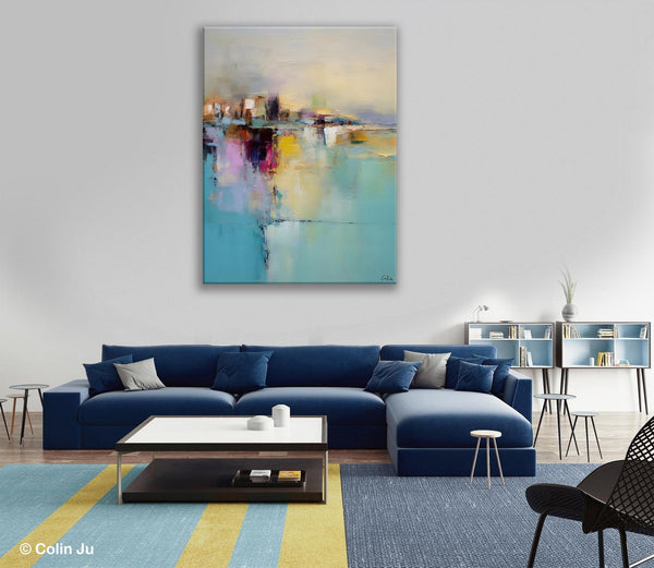 Oversized Contemporary Acrylic Paintings, Modern Abstract Paintings, Extra Large Canvas Painting for Living Room, Original Canvas Wall Art-artworkcanvas