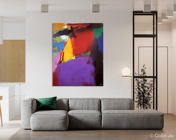 Abstract Painting on Canvas, Extra Large Abstract Painting for Living Room, Large Original Abstract Wall Art, Contemporary Acrylic Paintings-artworkcanvas