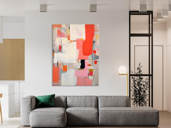 Extra Large Painting on Canvas, Huge Contemporary Acrylic Paintings, Extra Large Canvas Painting for Bedroom, Original Abstract Wall Art-artworkcanvas