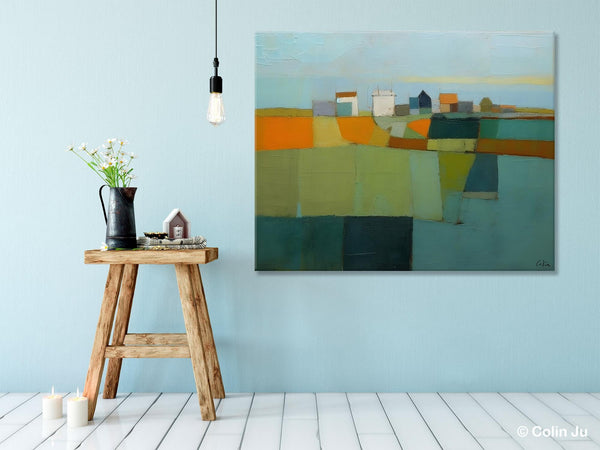 Abstract Landscape Painting on Canvas, Extra Large Landacape Wall Art for Living Room, Original Abstract Wall Art, Acrylic Painting for Sale-artworkcanvas