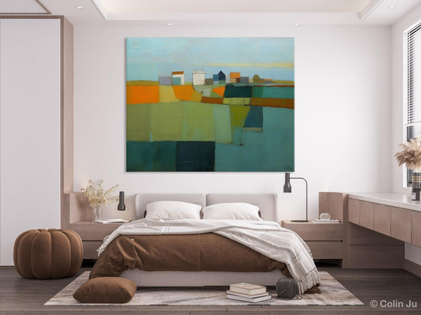 Abstract Landscape Painting on Canvas, Extra Large Landacape Wall Art for Living Room, Original Abstract Wall Art, Acrylic Painting for Sale-artworkcanvas