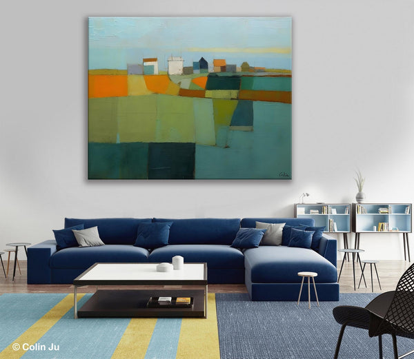 Abstract Landscape Painting on Canvas, Extra Large Landacape Wall Art for Living Room, Original Abstract Wall Art, Acrylic Painting for Sale-artworkcanvas