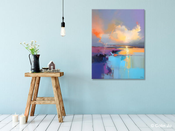 Original Landscape Paintings, Modern Paintings, Large Contemporary Wall Art, Acrylic Painting on Canvas, Extra Large Paintings for Bedroom-artworkcanvas