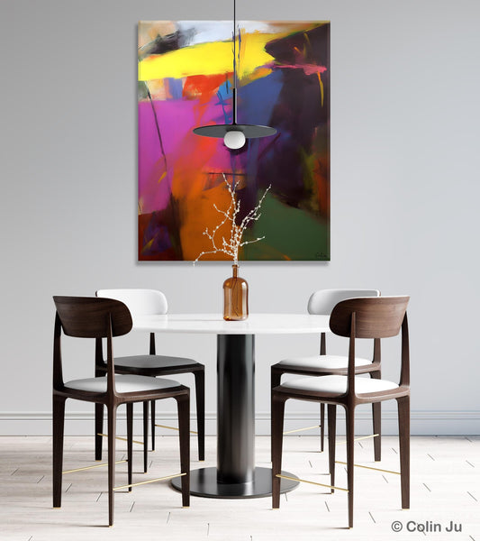 Extra Large Abstract Painting for Dining Room, Large Original Abstract Wall Art, Contemporary Acrylic Paintings, Abstract Painting on Canvas-artworkcanvas