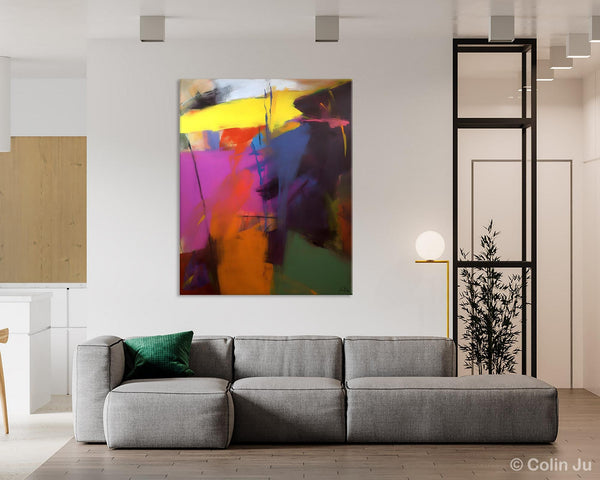 Extra Large Abstract Painting for Dining Room, Large Original Abstract Wall Art, Contemporary Acrylic Paintings, Abstract Painting on Canvas-artworkcanvas