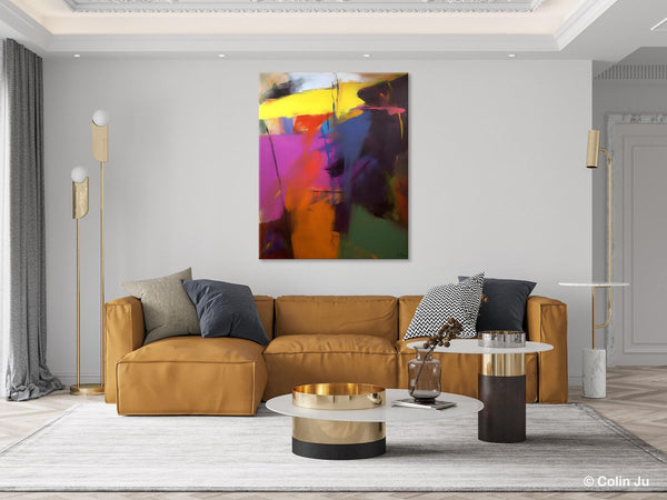 Extra Large Abstract Painting for Dining Room, Large Original Abstract Wall Art, Contemporary Acrylic Paintings, Abstract Painting on Canvas-artworkcanvas