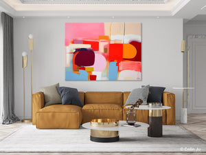 Extra Large Canvas Paintings, Original Abstract Art, Modern Wall Art Ideas for Dining Room, Impasto Painting, Contemporary Acrylic Paintings-artworkcanvas