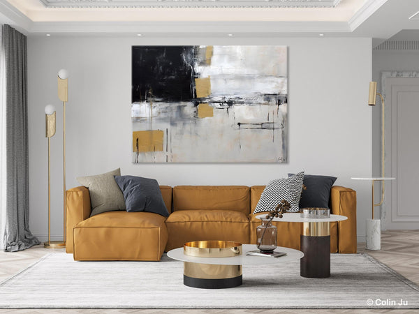 Original Abstract Art, Modern Wall Art Ideas for Bedroom, Extra Large Canvas Paintings, Impasto Art Painting, Contemporary Acrylic Paintings-artworkcanvas