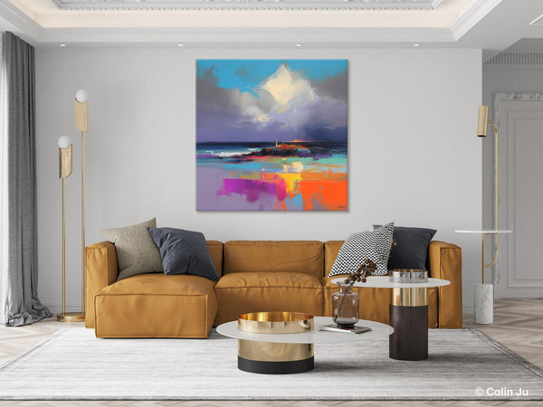 Landscape Canvas Paintings, Modern Canvas Wall Art Paintings, Original Canvas Painting for Living Room, Acrylic Painting on Canvas-artworkcanvas
