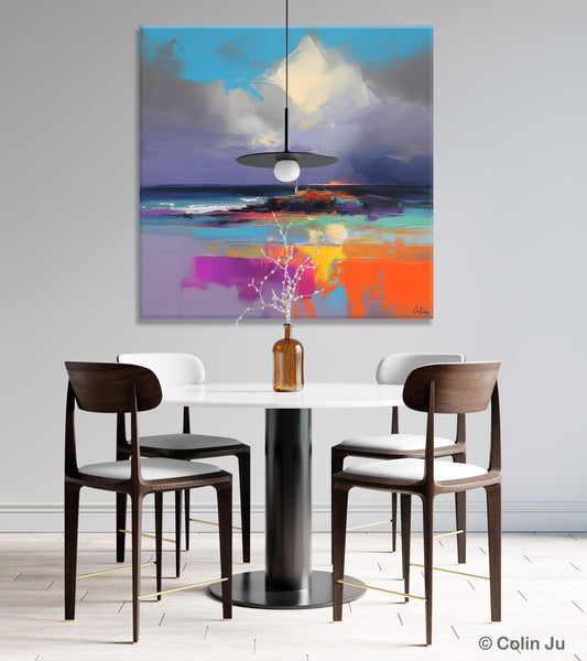 Landscape Canvas Paintings, Modern Canvas Wall Art Paintings, Original Canvas Painting for Living Room, Acrylic Painting on Canvas-artworkcanvas