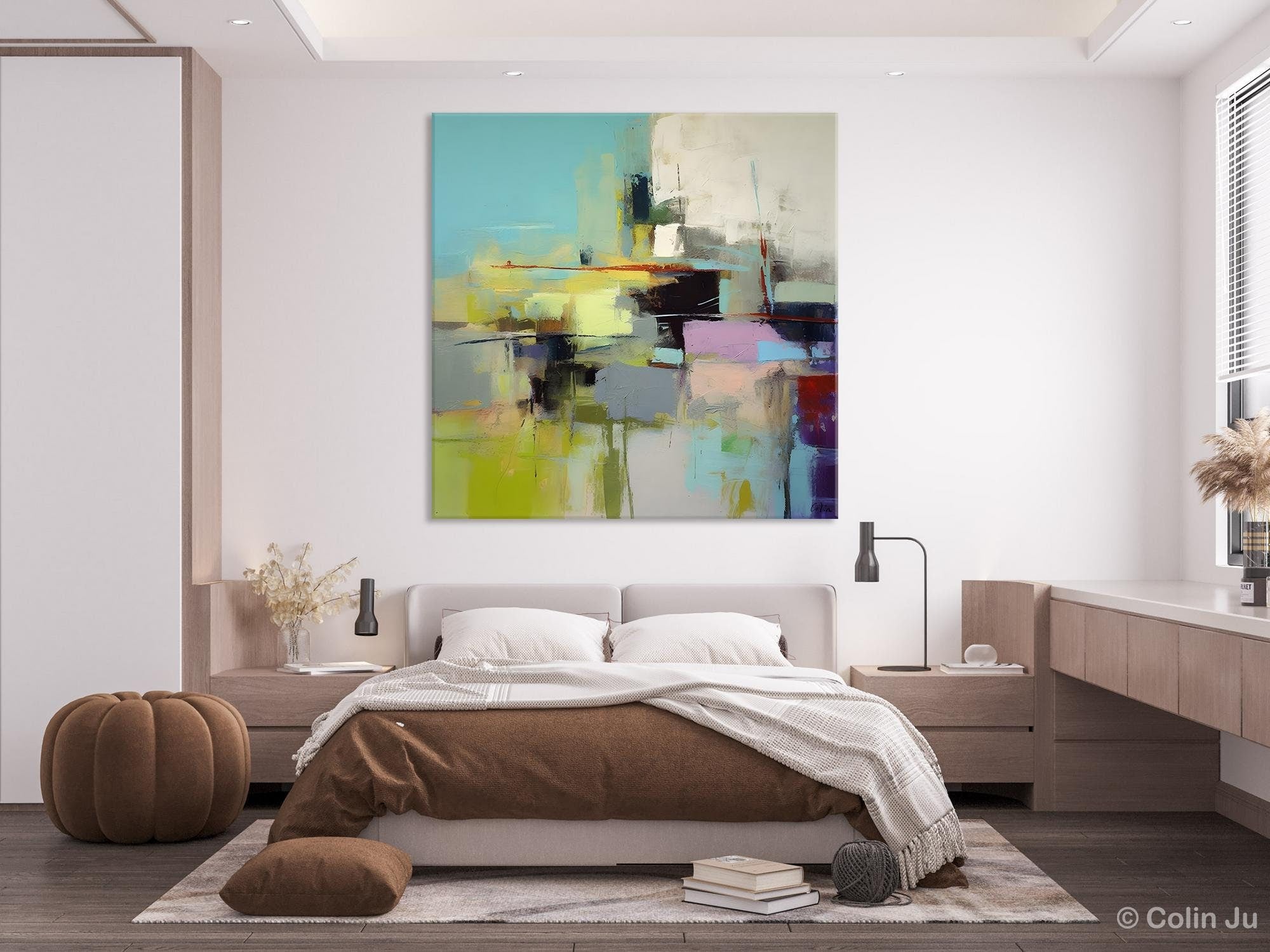 Original Modern Wall Art, Modern Canvas Paintings, Contemporary Canvas Art, Modern Acrylic Artwork, Large Abstract Painting for Bedroom-artworkcanvas
