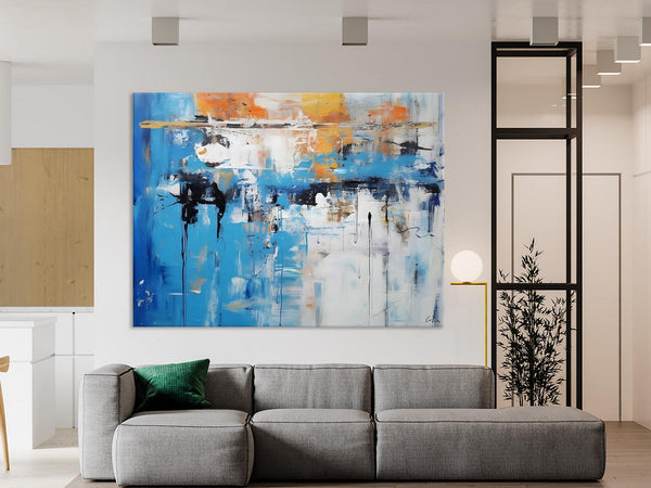 Oversized Canvas Paintings, Original Abstract Art, Modern Wall Art Ideas for Living Room, Palette Knife Painting, Contemporary Acrylic Art-artworkcanvas
