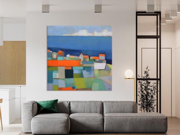 Landscape Canvas Paintings, Original Abstract Wall Art Paintings, Modern Wall Art Painting for Living Room, Acrylic Painting on Canvas-artworkcanvas