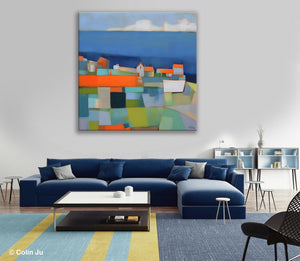 Landscape Canvas Paintings, Original Abstract Wall Art Paintings, Modern Wall Art Painting for Living Room, Acrylic Painting on Canvas-artworkcanvas