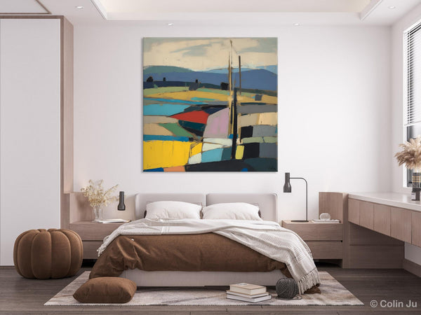 Original Landscape Wall Art Paintings, Abstract Wall Art Painting for Living Room, Landscape Canvas Paintings, Acrylic Painting on Canvas-artworkcanvas