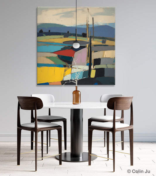 Original Landscape Wall Art Paintings, Abstract Wall Art Painting for Living Room, Landscape Canvas Paintings, Acrylic Painting on Canvas-artworkcanvas
