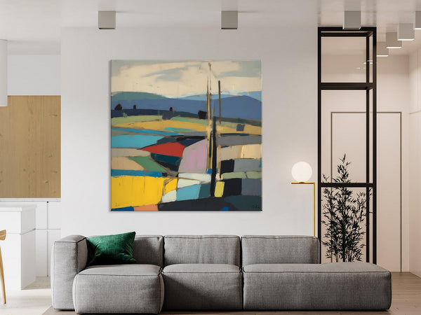 Original Landscape Wall Art Paintings, Abstract Wall Art Painting for Living Room, Landscape Canvas Paintings, Acrylic Painting on Canvas-artworkcanvas