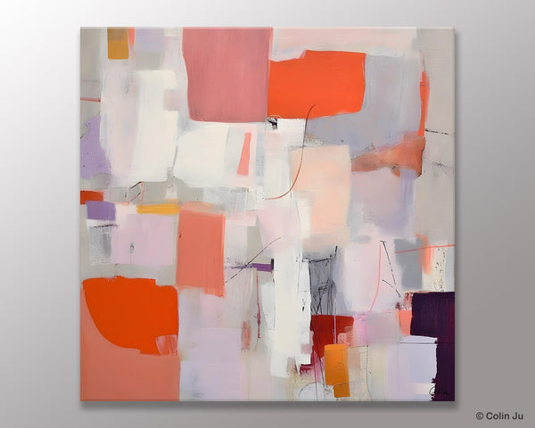 Modern Acrylic Artwork, Original Abstract Wall Art, Contemporary Canvas Art, Hand Painted Canvas Art, Large Abstract Painting for Bedroom-artworkcanvas