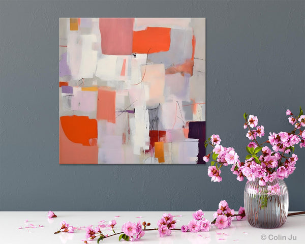Modern Acrylic Artwork, Original Abstract Wall Art, Contemporary Canvas Art, Hand Painted Canvas Art, Large Abstract Painting for Bedroom-artworkcanvas