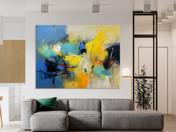Hand Painted Canvas Art, Contemporary Acrylic Art, Oversized Canvas Paintings, Original Abstract Art, Huge Wall Art Ideas for Living Room-artworkcanvas