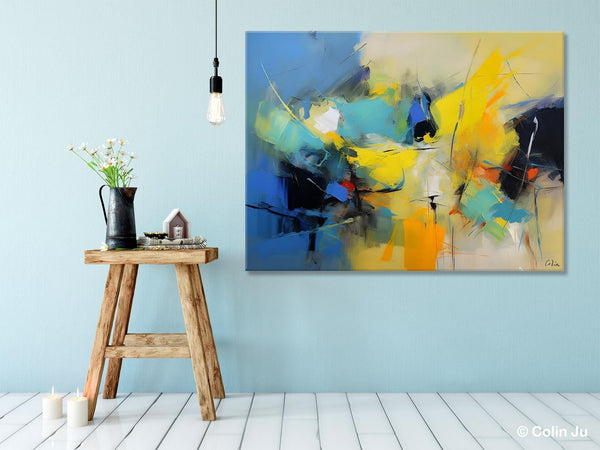 Hand Painted Canvas Art, Contemporary Acrylic Art, Oversized Canvas Paintings, Original Abstract Art, Huge Wall Art Ideas for Living Room-artworkcanvas