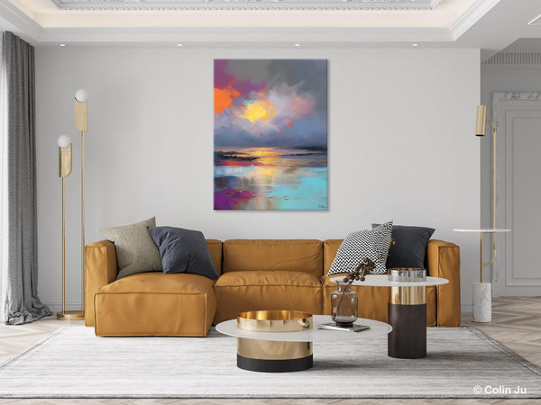 Landscape Painting on Canvas, Abstract Paintings for Bedroom, Contemporary Wall Art Paintings, Extra Large Original Art, Buy Wall Art Online-artworkcanvas