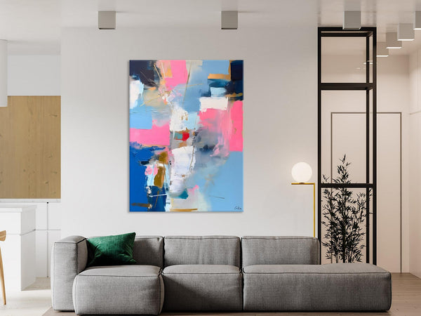 Large Art Painting for Living Room, Original Canvas Art, Contemporary Acrylic Painting on Canvas, Oversized Modern Abstract Wall Paintings-artworkcanvas
