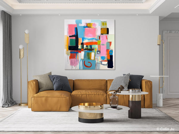 Contemporary Canvas Art, Original Modern Wall Art, Modern Canvas Paintings, Modern Acrylic Artwork, Large Abstract Painting for Dining Room-artworkcanvas