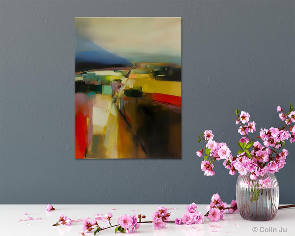 Abstract Landscape Artwork, Landscape Painting on Canvas, Contemporary Wall Art Paintings, Extra Large Original Art, Hand Painted Canvas Art-artworkcanvas