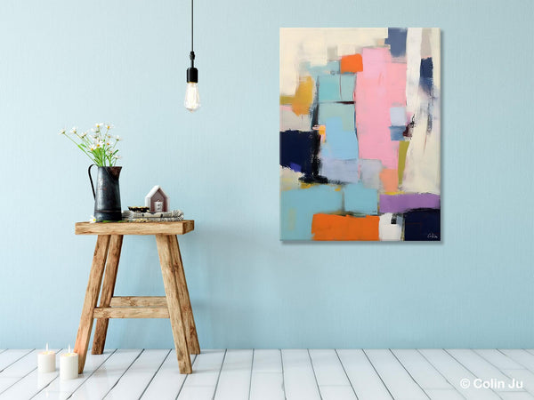Original Canvas Art, Contemporary Acrylic Painting on Canvas, Large Wall Art Painting for Bedroom, Oversized Modern Abstract Wall Paintings-artworkcanvas