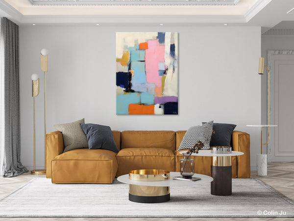 Original Canvas Art, Contemporary Acrylic Painting on Canvas, Large Wall Art Painting for Bedroom, Oversized Modern Abstract Wall Paintings-artworkcanvas