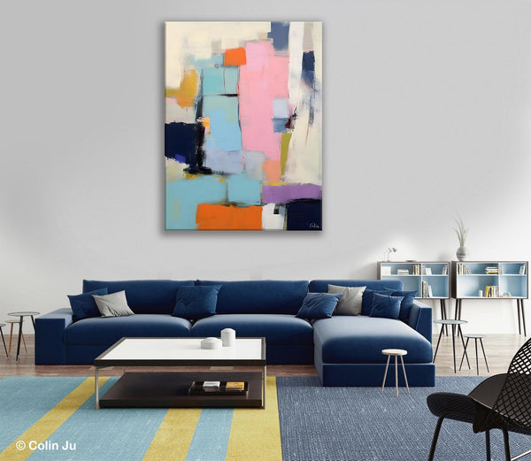 Original Canvas Art, Contemporary Acrylic Painting on Canvas, Large Wall Art Painting for Bedroom, Oversized Modern Abstract Wall Paintings-artworkcanvas