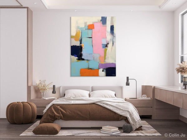 Original Canvas Art, Contemporary Acrylic Painting on Canvas, Large Wall Art Painting for Bedroom, Oversized Modern Abstract Wall Paintings-artworkcanvas