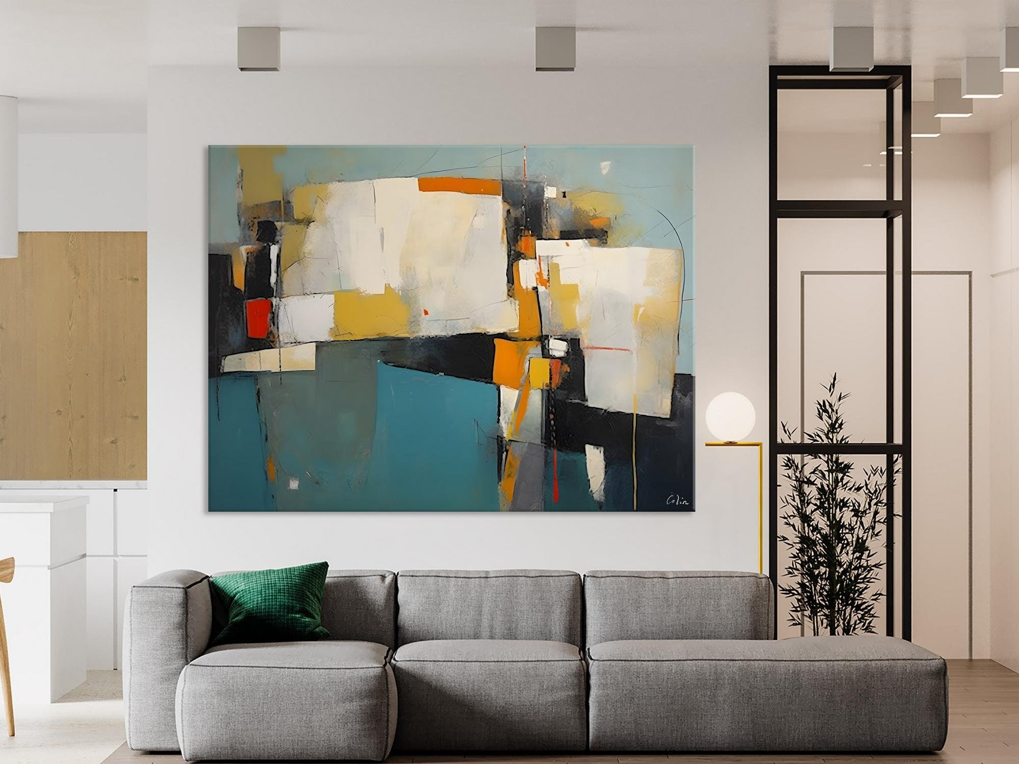 Hand Painted Canvas Art, Large Wall Art Ideas for Living Room, Oversized Canvas Paintings, Original Abstract Art, Contemporary Acrylic Art-artworkcanvas