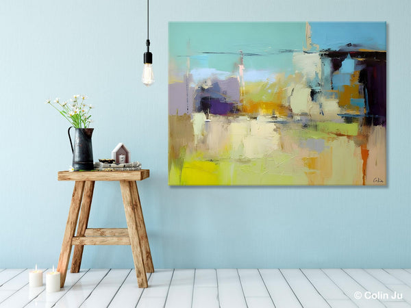 Large Acrylic Paintings on Canvas, Original Abstract Art, Contemporary Acrylic Painting on Canvas, Oversized Modern Abstract Wall Paintings-artworkcanvas