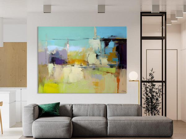 Large Acrylic Paintings on Canvas, Original Abstract Art, Contemporary Acrylic Painting on Canvas, Oversized Modern Abstract Wall Paintings-artworkcanvas
