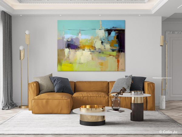 Large Acrylic Paintings on Canvas, Original Abstract Art, Contemporary Acrylic Painting on Canvas, Oversized Modern Abstract Wall Paintings-artworkcanvas