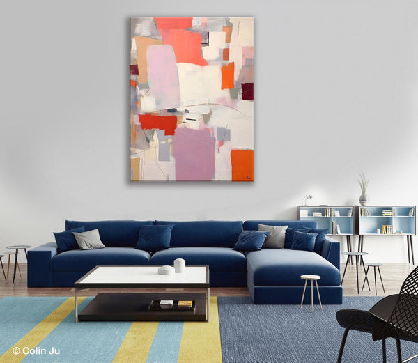 Contemporary Acrylic Painting on Canvas, Large Wall Art Painting for Bedroom, Original Canvas Art, Oversized Modern Abstract Wall Paintings-artworkcanvas